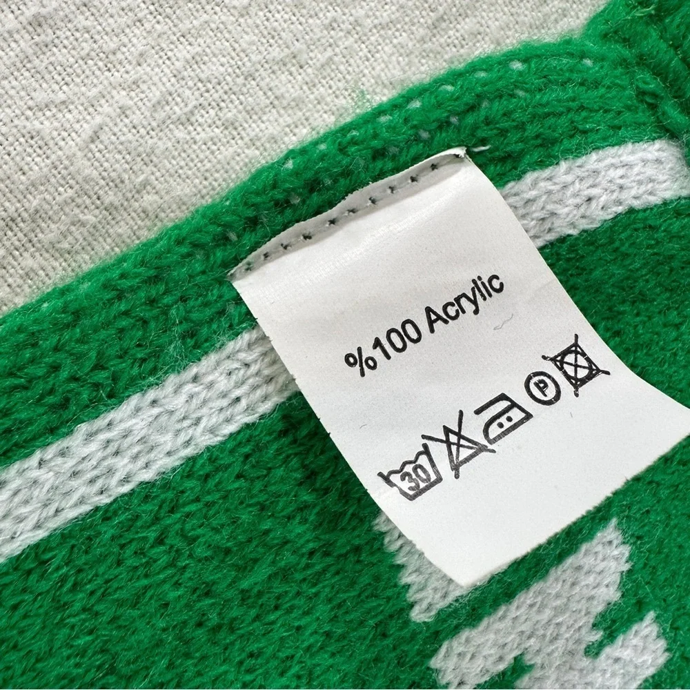 Green St. Patrick's Day Ireland Soccer Style Scarf 60” Long